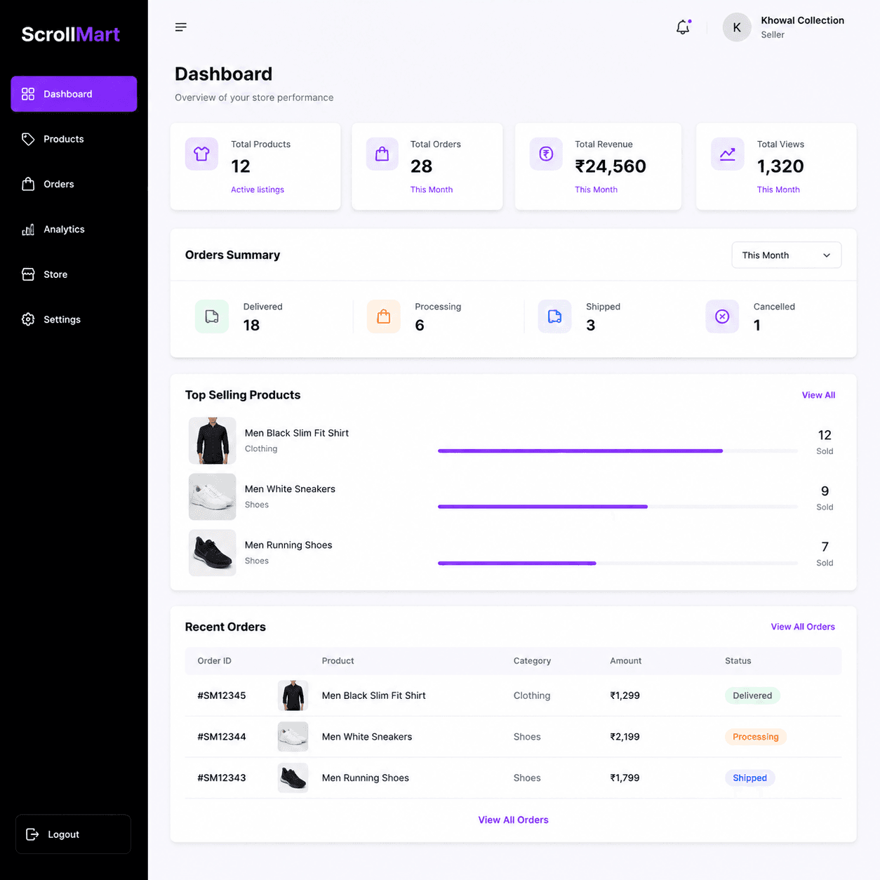Seller Dashboard
